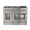 Forno Galiano Gold Professional 48In. Freestanding Dual Fuel Range FFSGS6156-48 - alternate 1